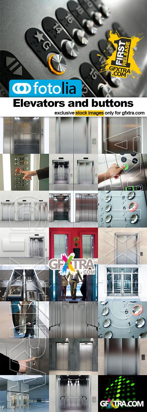 Elevators, Lifts, Buttons and Elements 25xJPG