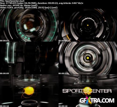 ESPN Sportscenter Intro - Project for After Effects & Blender