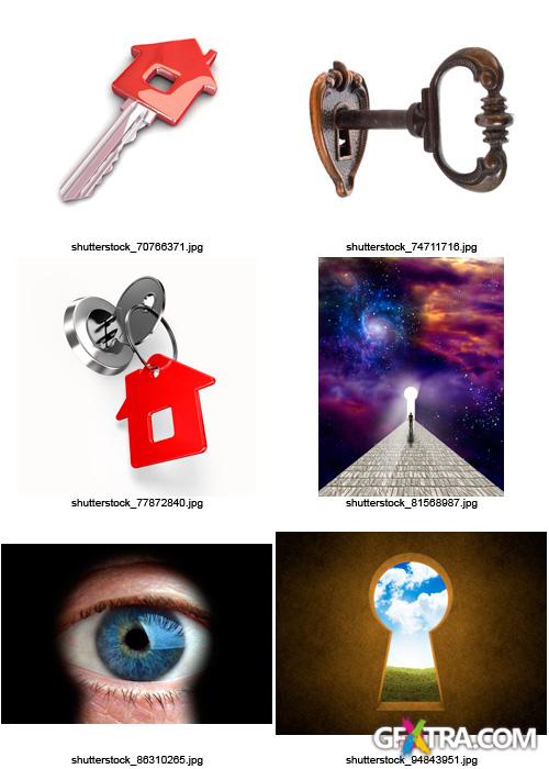 Amazing SS - Key &amp; Keyhole, 25xJPGs