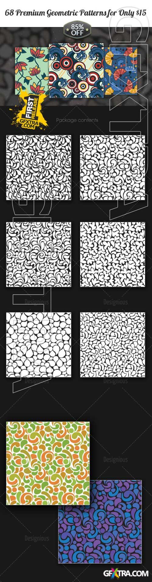 Inkydeals - 68 Seamless Geometric Patterns