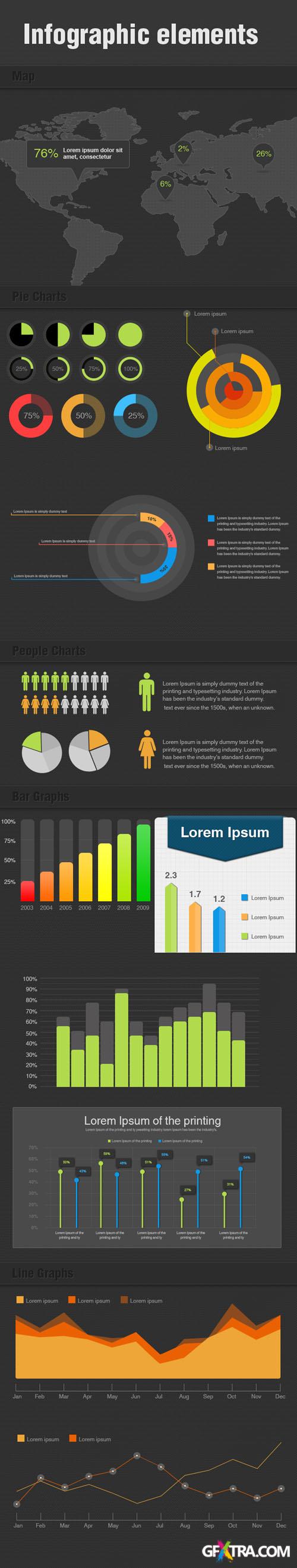 Designtnt - Infographic Elements PSD