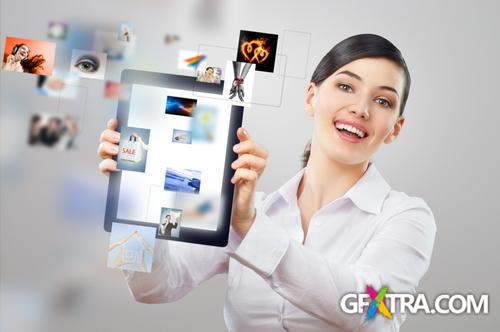 Women with Modern Technology 25xJPG