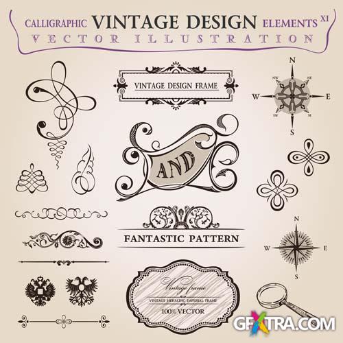 Retro Design Elements 25 EPS - Fotolia