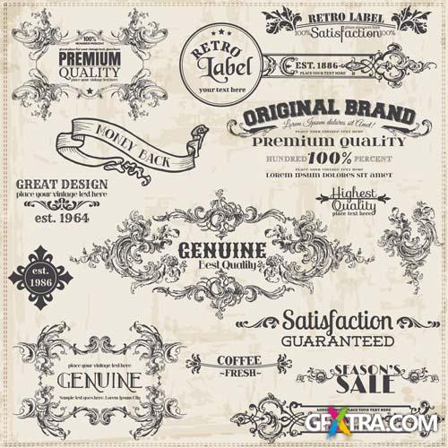 Retro Design Elements 25 EPS - Fotolia