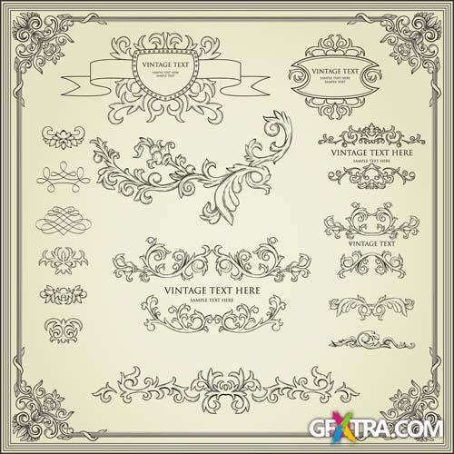 Retro Design Elements 25 EPS - Fotolia