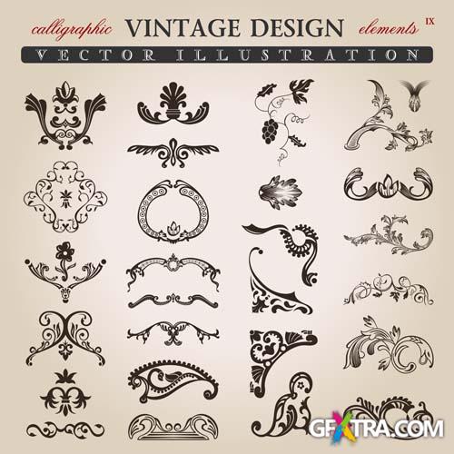 Retro Design Elements 25 EPS - Fotolia