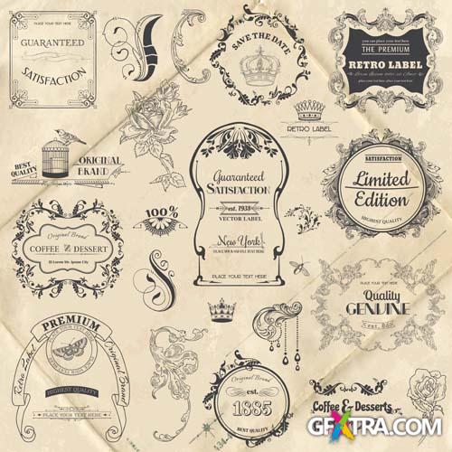 Retro Design Elements 25 EPS - Fotolia