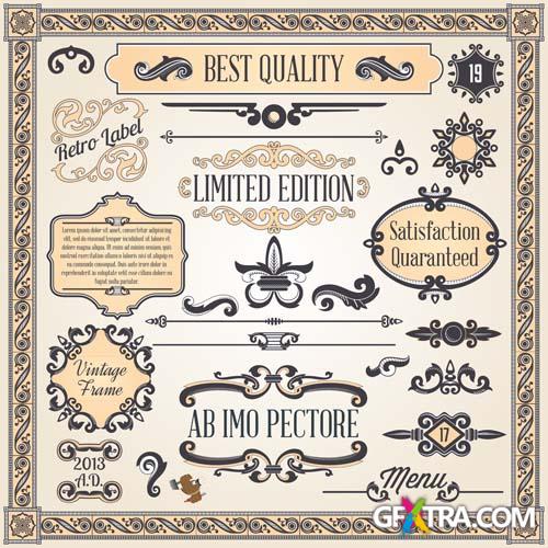 Retro Design Elements 25 EPS - Fotolia