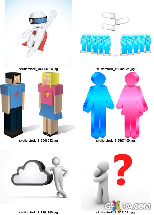 Amazing SS - 3D People, 25xEPS Amazing SS - 3D People, 25xEPS