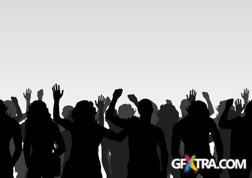 People In Action - 22 EPS + 3 SVG