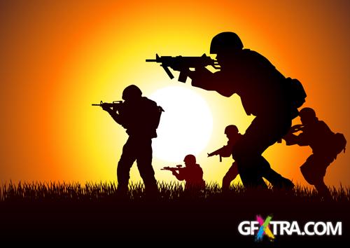 People In Action - 22 EPS + 3 SVG