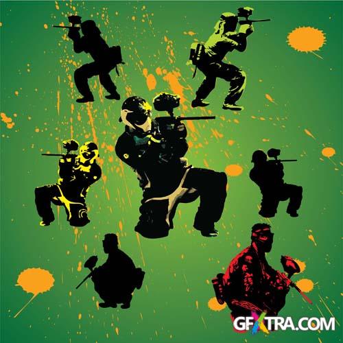 People In Action - 22 EPS + 3 SVG