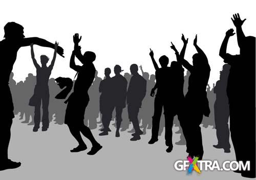 People In Action - 22 EPS + 3 SVG