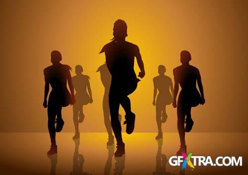 People In Action - 22 EPS + 3 SVG