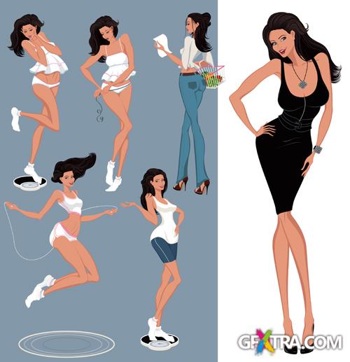 People In Action - 22 EPS + 3 SVG