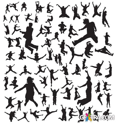 People In Action - 22 EPS + 3 SVG