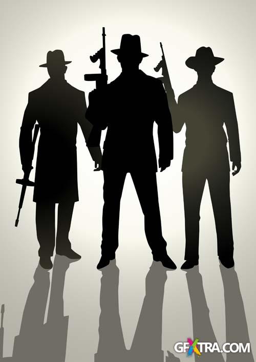 People In Action - 22 EPS + 3 SVG