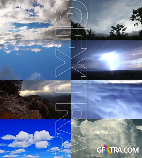 Dramatic Clouds - Time Lapse Stock Video Footages HD