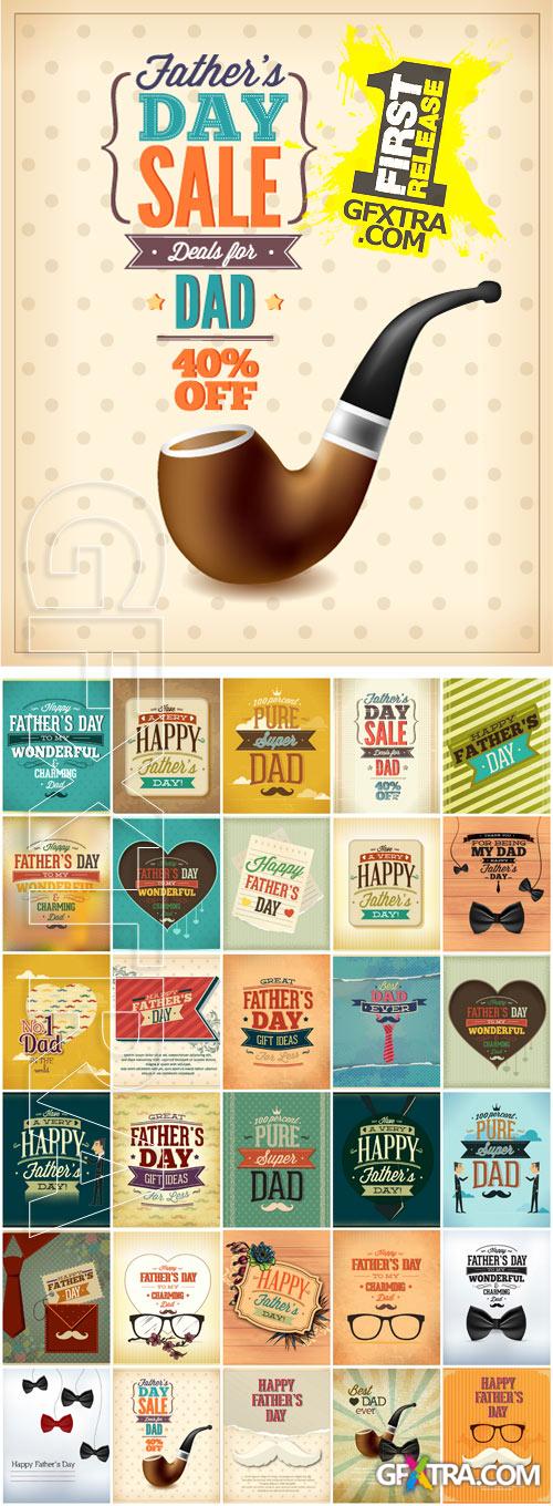 Father's Day Vectors Set - 30xEPS Father's Day Vectors Set - 30xEPS