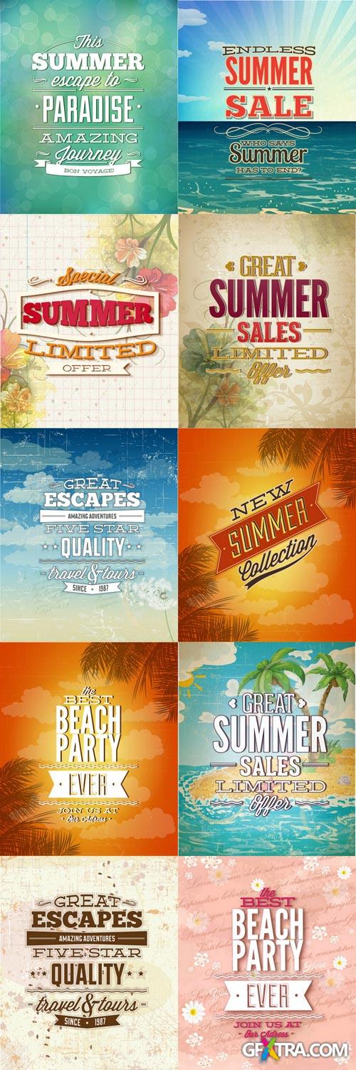 Summer Vector Set - 30xEPS Summer Vector Set - 30xEPS