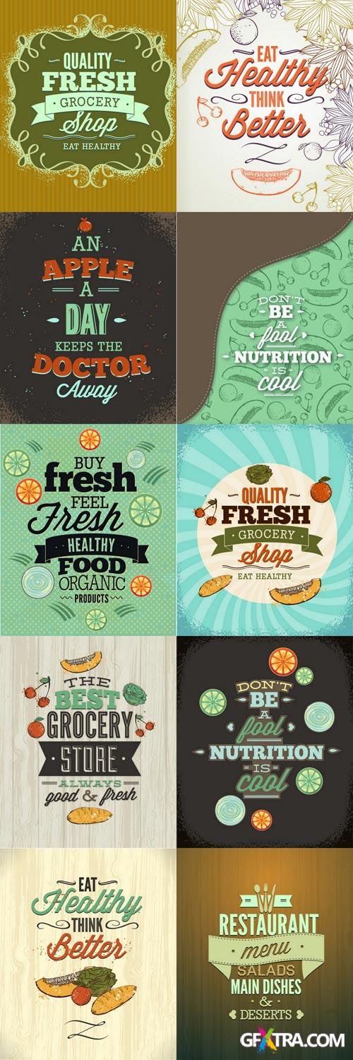 Food Promotion Vectors Set - 30xEPS Food Promotion Vectors Set - 30xEPS