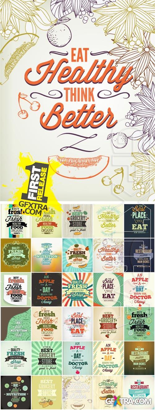Food Promotion Vectors 30xEPS Food Promotion Vectors 30xEPS