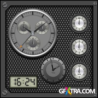 Dials and Analog Knobs - 25x EPS