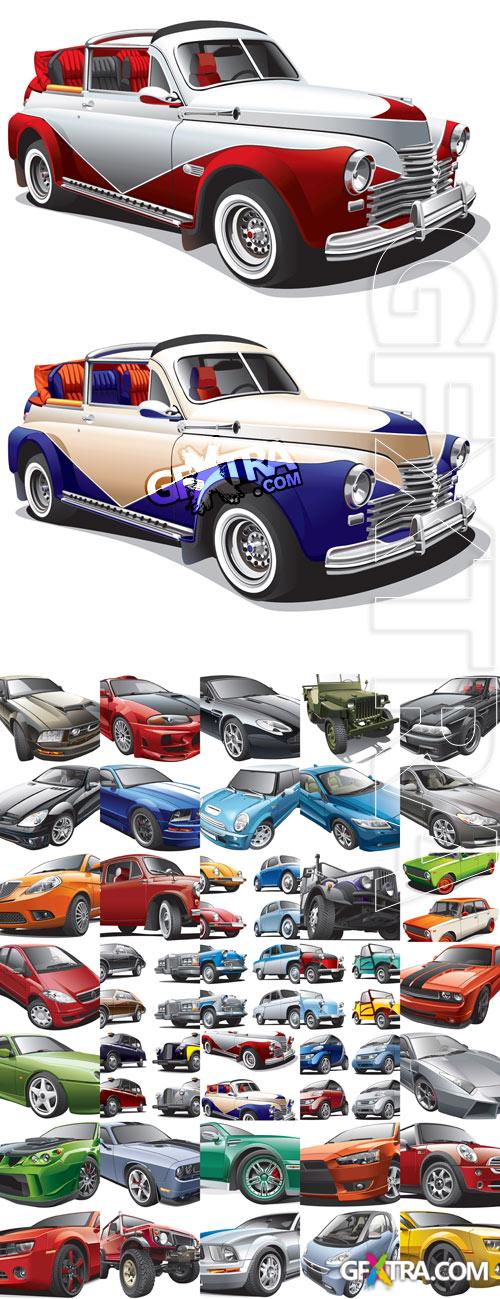 Automobiles Vectors Illustrations - 35xEPS Automobiles Vectors Illustrations - 35xEPS