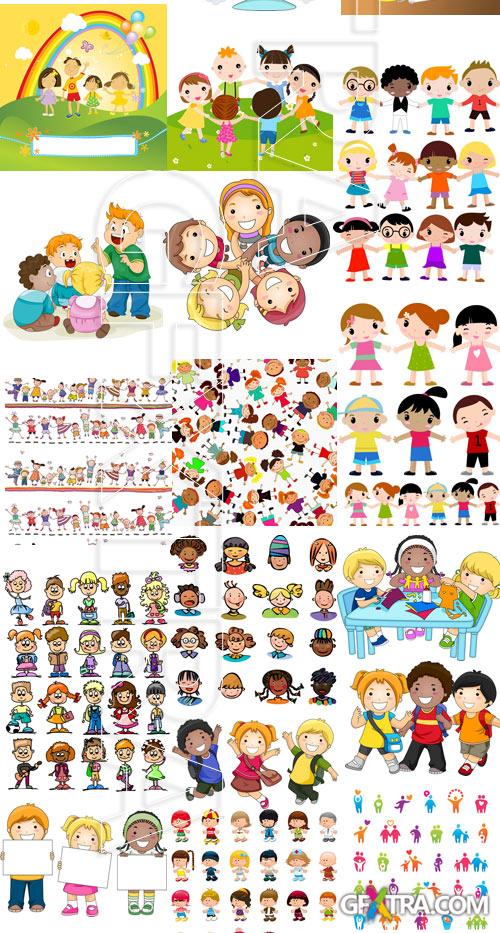Amazing SS - Group childrens, 25xEPS Amazing SS - Group childrens, 25xEPS