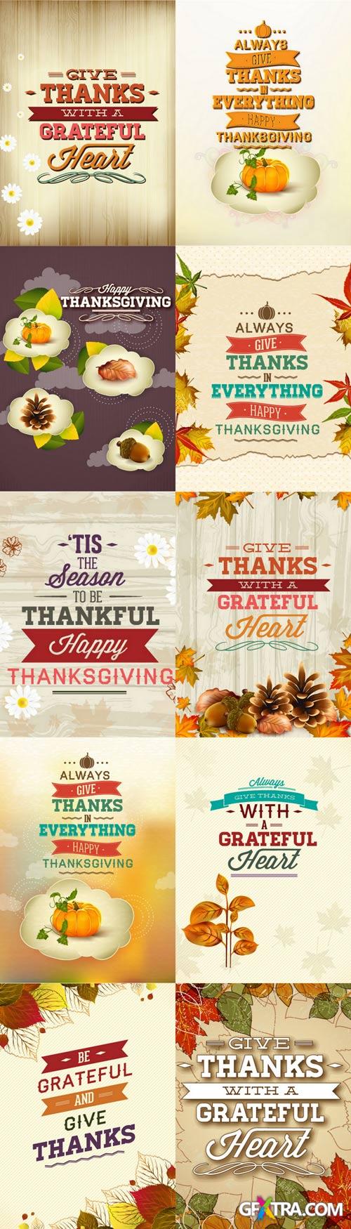 Thanksgiving Vectors Set - 30xEPS Thanksgiving Vectors Set - 30xEPS