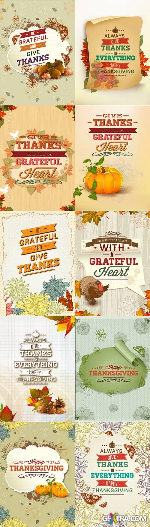 Thanksgiving Vectors Set - 30xEPS Thanksgiving Vectors Set - 30xEPS