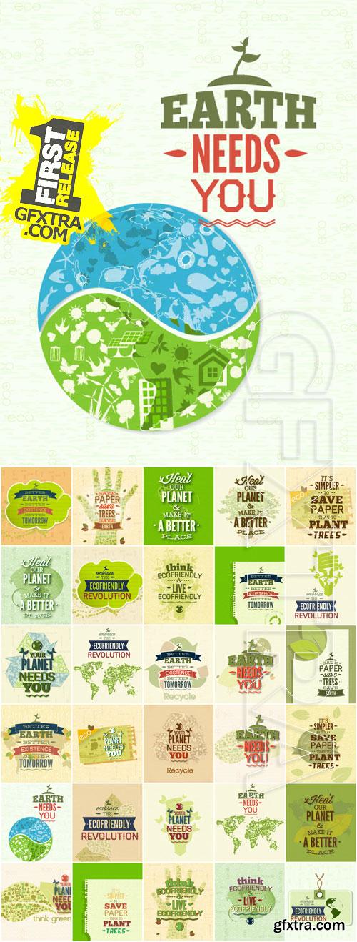 Eco Ang Organic Vectors Set - 30xEPS Eco Ang Organic Vectors Set - 30xEPS