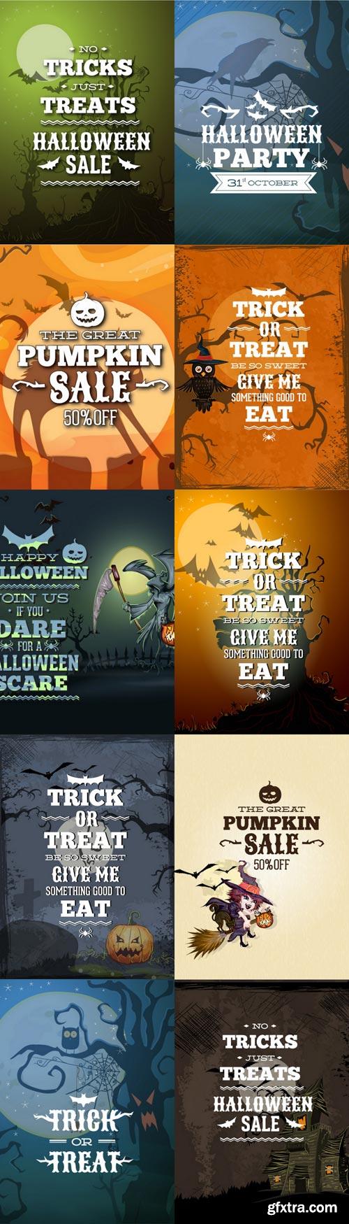 Halloween Vectors Set - 40xEPS