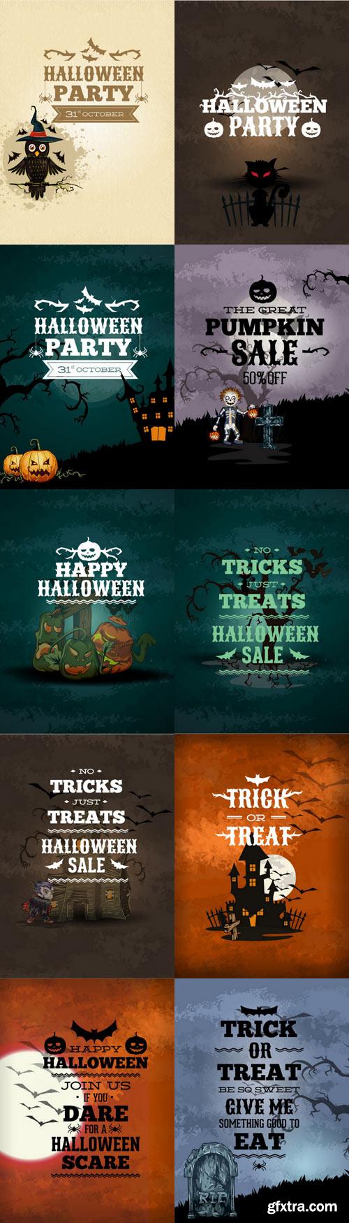 Halloween Vectors Set - 40xEPS