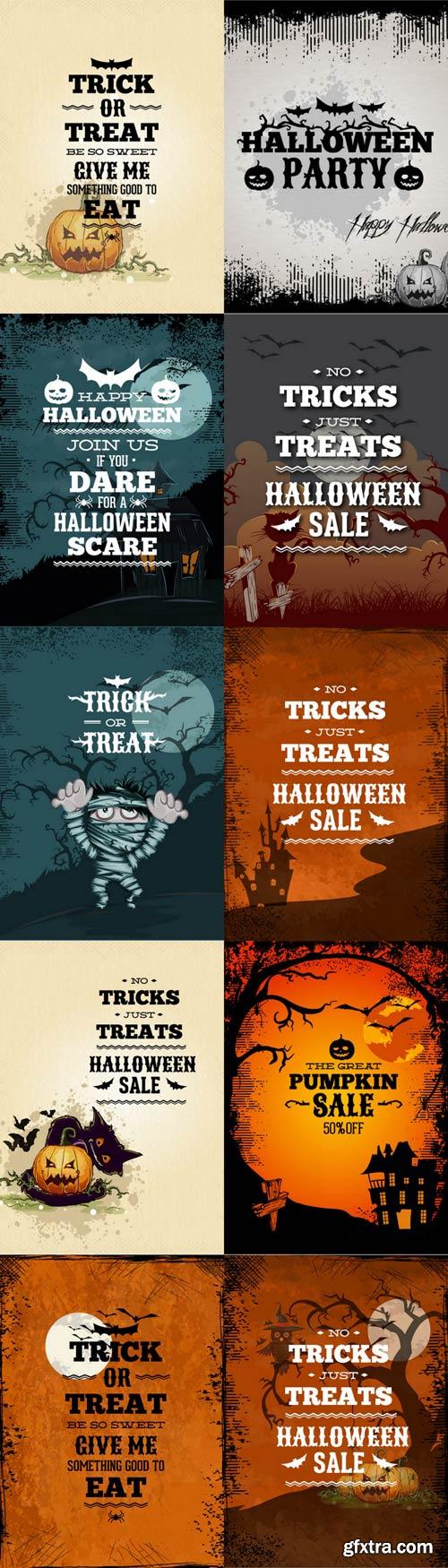 Halloween Vectors Set - 40xEPS