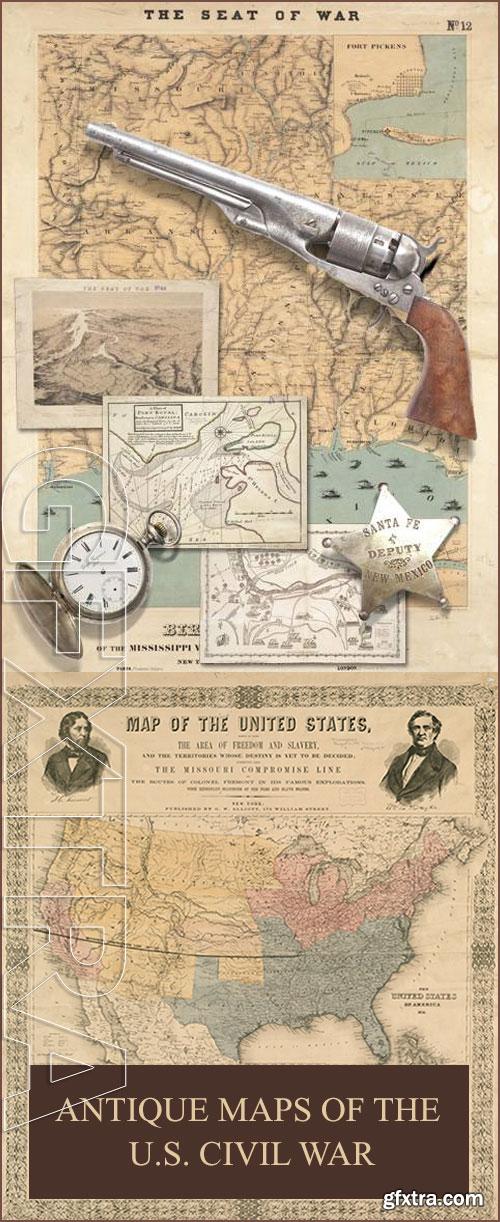 Antique Maps of the U.S. Civil War 67xJPGs Antique Maps of the U.S. Civil War 67xJPGs