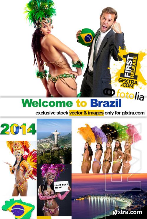 Welcome to Brazil - 20x UHQ JPEG, 3 EPS, 2 AI