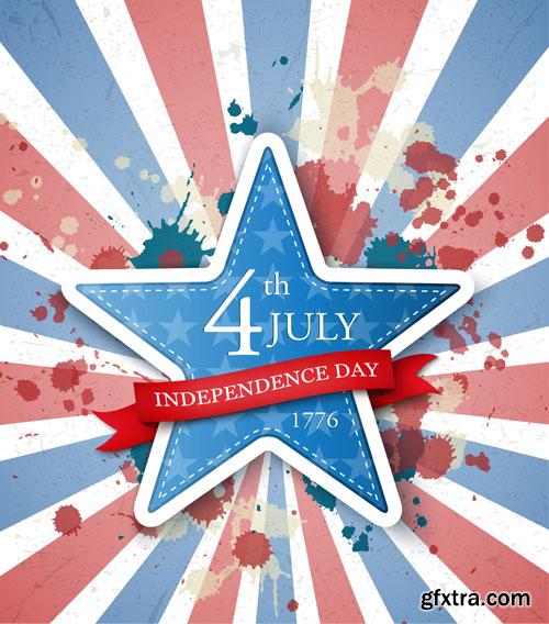 July 4 - Independence Day - 6 UHQ JPEG, 19 EPS