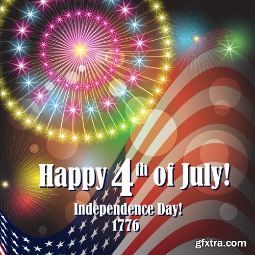 July 4 - Independence Day - 6 UHQ JPEG, 19 EPS