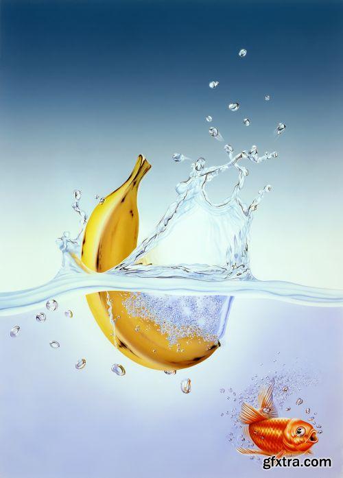 Splashing Fruits 25xJPG