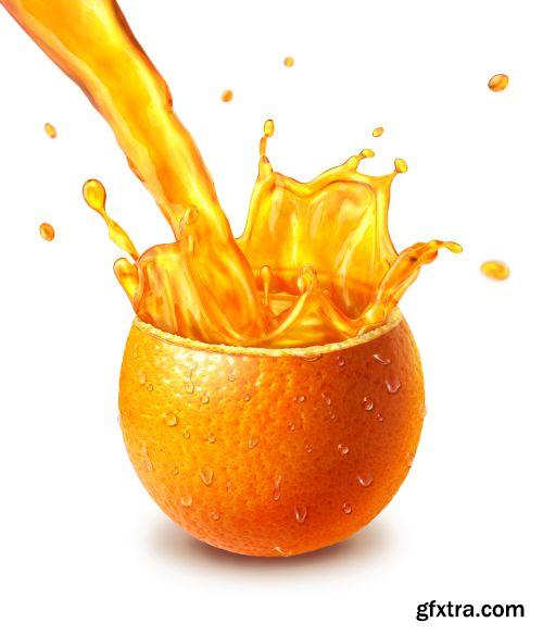 Splashing Fruits 25xJPG