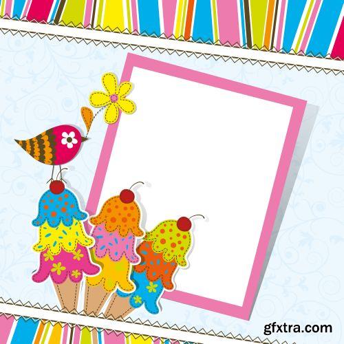 Scrap Illustrations for Kids Special Days 25xEPS