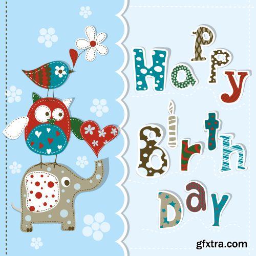 Scrap Illustrations for Kids Special Days 25xEPS