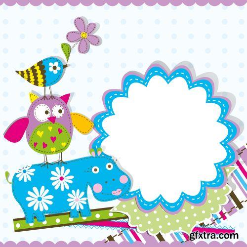 Scrap Illustrations for Kids Special Days 25xEPS