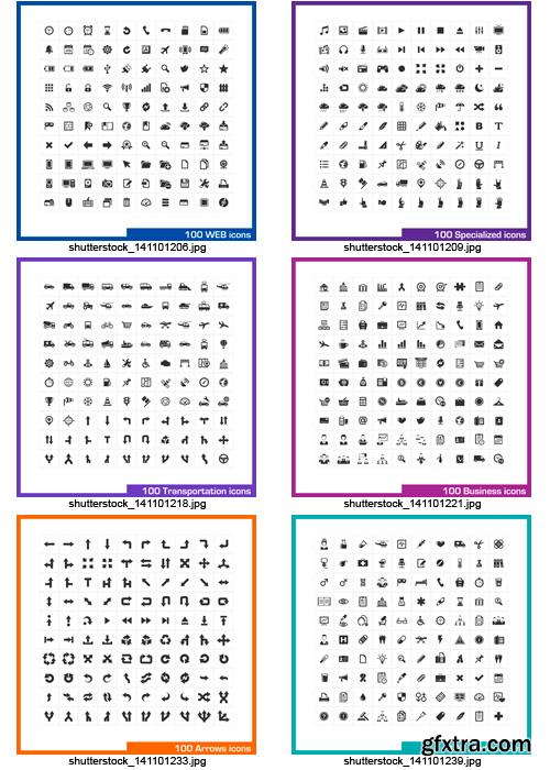 Amazing SS - Black &amp; White Icons 3, 25xEPS