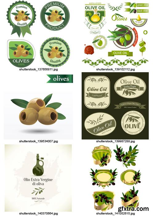 Amazing SS - Collections of Olive Elements 3, 25xEPS