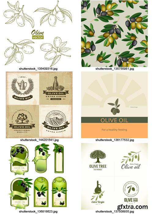 Amazing SS - Collections of Olive Elements 3, 25xEPS