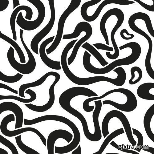 Abstract Seamless Patterns 25xEPS