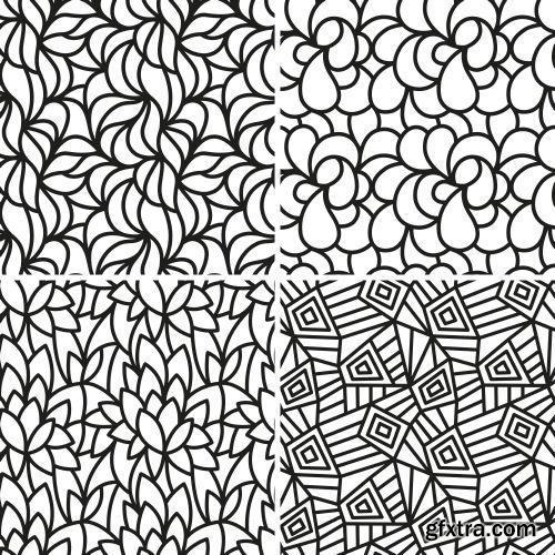 Abstract Seamless Patterns 25xEPS