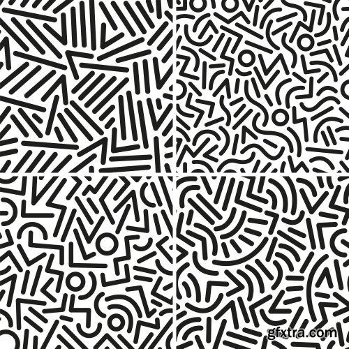 Abstract Seamless Patterns 25xEPS